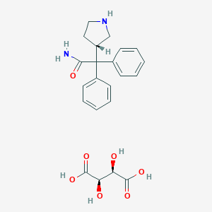 3-(S)-(+)-(1-Carbamoyl-1,1-diphenylmethyl)pyrroloidine-l-(+)-tartrateͼƬ