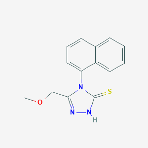 5-(methoxymethyl)-4-(1-naphthyl)-4H-1,2,4-triazole-3-thiolͼƬ