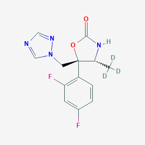 (4R,5R)-5-(2,4-Difluorophenyl)-4-methyl-5-(1H-1,2,4-triazol-1-ylmethyl)-2-oxazolidinone-d3ͼƬ