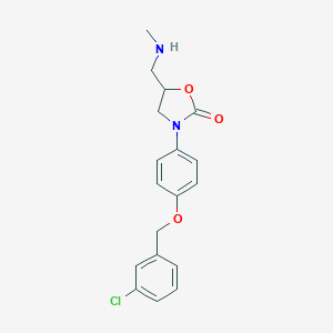 2-Oxazolidinone,3-(4-((3-chlorophenyl)methoxy)phenyl)-5-((methylamino)methyl)-ͼƬ