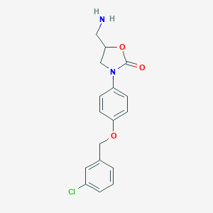 2-Oxazolidinone,5-(aminomethyl)-3-(4-((3-chlorophenyl)methoxy)phenyl)-ͼƬ