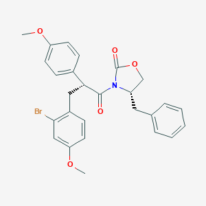 (S)-4-Benzyl-3-[(S)-3-(2-bromo-4-methoxyphenyl)-2-(4-methoxyphenyl)propanoyl]-2-oxazolidinoneͼƬ