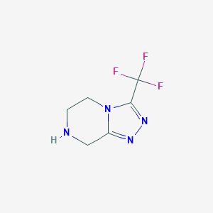 3-(trifluoromethyl)-5H,6H,7H,8H-[1,2,4]triazolo[4,3-a]pyrazineͼƬ