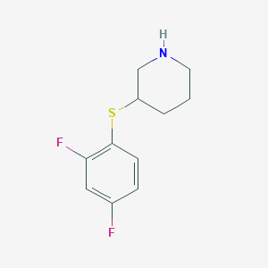 3-[(2,4-Difluorophenyl)sulfanyl]piperidineͼƬ