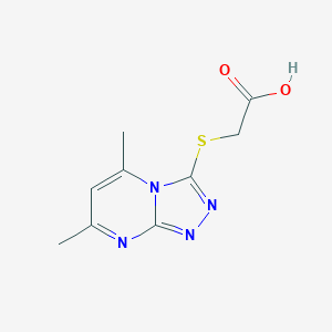 (5,7-Dimethyl-[1,2,4]triazolo[4,3-a]pyrimidin-3-ylsulfanyl)-acetic acidͼƬ