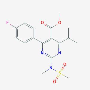 Methyl 4-(4-Fluorophenyl)-6-isopropyl-2-[N-methyl-N-(methylsulfonyl)amino]pyrimidine-5-carboxylateͼƬ