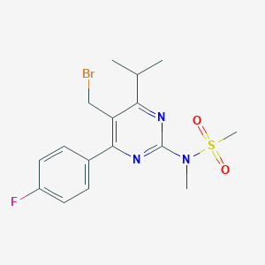 5-(Bromomethyl)-4-(4-fluorophenyl)-6-isopropyl-2-[methyl(methylsulfonyl)amino]pyrimidineͼƬ