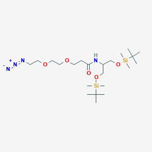 2-(Azido-PEG2-amido)-1,3-bis-(tert-butyldimethylsilanoxy)propaneͼƬ