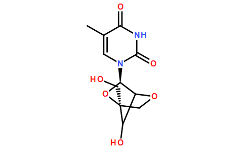 1-(2'-O-4-C-Methylene-beta-D-ribofuranosyl)thymineͼƬ