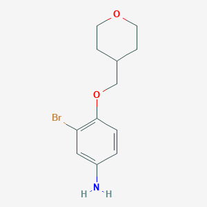 3-Bromo-4-[(oxan-4-yl)methoxy]anilineͼƬ