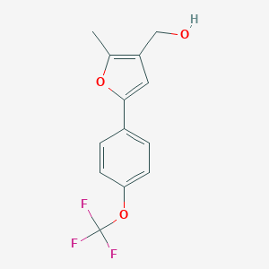 [2-Methyl-5-(4-trifluoromethoxy-phenyl)-furan-3-yl]-methanolͼƬ