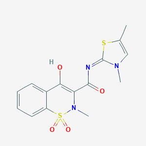 [N(Z)]-N-(3,5-Dimethyl-2(3H)-thiazolylidene)-4-hydroxy-2-methyl-2H-1,2-benzothiazine-3-carboxamide 1,1-DioxideͼƬ