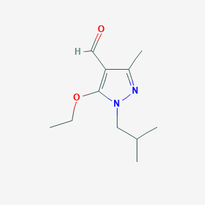 5-ethoxy-3-methyl-1-(2-methylpropyl)-1H-pyrazole-4-carbaldehydeͼƬ