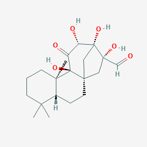 Kauran-17-al,9,12,13,16-tetrahydroxy-11-oxo-,(12-alpha)-ͼƬ