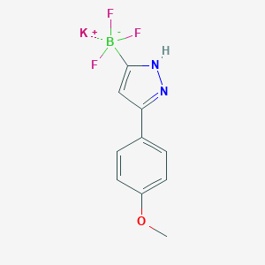 Potassium trifluoro(3-(4-methoxyphenyl)-1H-pyrazol-5-yl)borateͼƬ