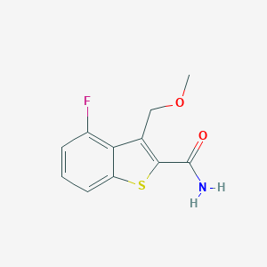 4-Fluoro-3-(methoxymethyl)-1-benzothiophene-2-carboxamideͼƬ