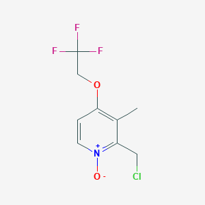 2-Chloromethyl-3-methyl-4-(2,2,2-trifluoroethoxy)pyridine N-OxideͼƬ