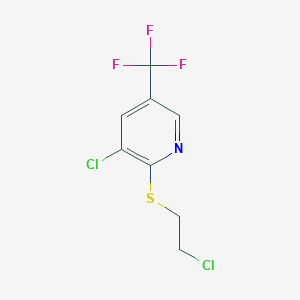 3-Chloro-2-(2-chloroethylsulfanyl)-5-(trifluoromethyl)pyridineͼƬ