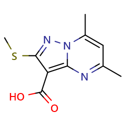 5,7-dimethyl-2-(methylsulfanyl)pyrazolo[1,5-a]pyrimidine-3-carboxylicacidͼƬ