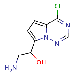 2-amino-1-{4-chloropyrrolo[2,1-f][1,2,4]triazin-7-yl}ethan-1-olͼƬ