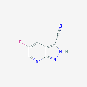 5-fluoro-1H-pyrazolo[3,4-b]pyridine-3-carbonitrileͼƬ