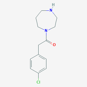 2-(4-chlorophenyl)-1-(1,4-diazepan-1-yl)ethan-1-oneͼƬ