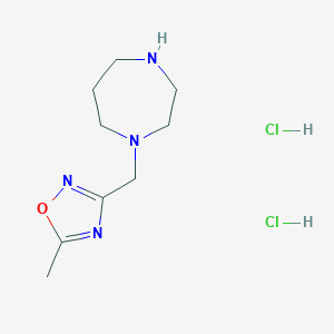 1-[(5-methyl-1,2,4-oxadiazol-3-yl)methyl]-1,4-diazepane dihydrochlorideͼƬ