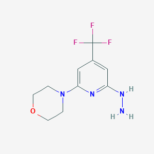 4-[6-Hydrazinyl-4-(trifluoromethyl)pyridin-2-yl]morpholineͼƬ