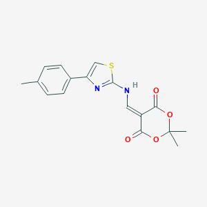 2,2-dimethyl-5-(((4-(4-methylphenyl)(2,5-thiazolyl))amino)methylene)-1,3-dioxane-4,6-dioneͼƬ