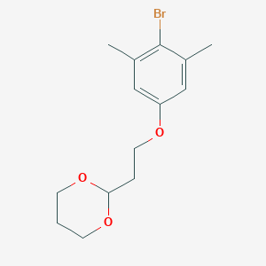 2-[2-(4-Bromo-3,5-dimethyl-phenoxy)ethyl]-1,3-dioxaneͼƬ