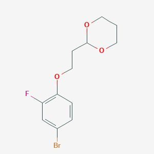 2-[2-(4-Bromo-2-fluoro-phenoxy)ethyl]-1,3-dioxaneͼƬ