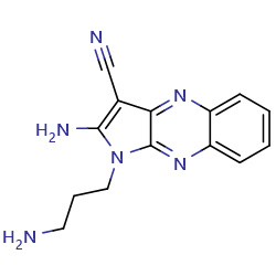 2-amino-1-(3-aminopropyl)-1H-pyrrolo[2,3-b]quinoxaline-3-carbonitrileͼƬ