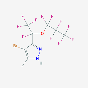 4-Bromo-5-methyl-3-[1,2,2,2-tetrafluoro-1-(1,1,2,2,3,3,3-heptafluoropropoxy)ethyl]-1H-pyrazoleͼƬ