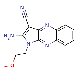 2-amino-1-(2-methoxyethyl)-1H-pyrrolo[2,3-b]quinoxaline-3-carbonitrileͼƬ