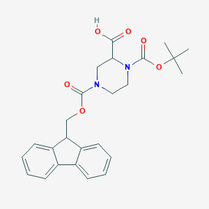 1-[(tert-butoxy)carbonyl]-4-{[(9H-fluoren-9-yl)methoxy]carbonyl}piperazine-2-carboxylicacidͼƬ