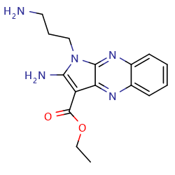 ethyl2-amino-1-(3-aminopropyl)-1H-pyrrolo[2,3-b]quinoxaline-3-carboxylateͼƬ