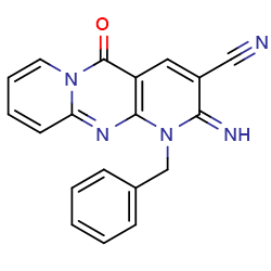 7-benzyl-6-imino-2-oxo-1,7,9-triazatricyclo[8,4,0,03,?]tetradeca-3(8),4,9,11,13-pentaene-5-carbonitrileͼƬ