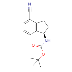 tert-butylN-[(1R)-4-cyano-2,3-dihydro-1H-inden-1-yl]carbamateͼƬ