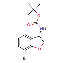 tert-butylN-[(3S)-7-bromo-2,3-dihydro-1-benzofuran-3-yl]carbamateͼƬ