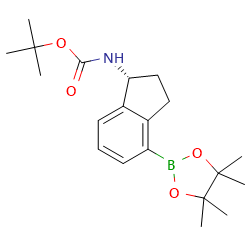 tert-butylN-[(1R)-4-(tetramethyl-1,3,2-dioxaborolan-2-yl)-2,3-dihydro-1H-inden-1-yl]carbamateͼƬ