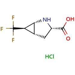 rel-(1R,3S,5R,6R)-6-(trifluoromethyl)-2-azabicyclo[3,1,0]hexane-3-carboxylicacidhydrochlorideͼƬ