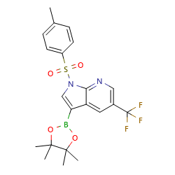 3-(4,4,5,5-tetramethyl-1,3,2-dioxaborolan-2-yl)-1-tosyl-5-(trifluoromethyl)-1h-pyrrolo[2,3-b]pyridineͼƬ