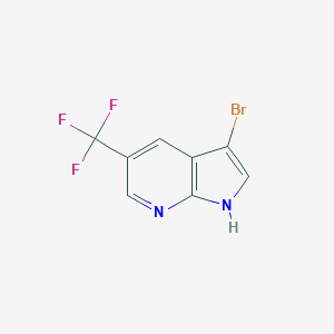 3-bromo-5-(trifluoromethyl)-1H-pyrrolo[2,3-b]pyridineͼƬ