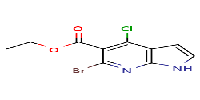 Ethyl6-bromo-4-chloro-1H-pyrrolo[2,3-b]pyridine-5-carboxylateͼƬ