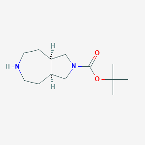 tert-butyl(3aR,8aS)-rel-decahydropyrrolo[3,4-d]azepine-2-carboxylateͼƬ