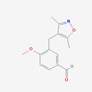 3-[(3,5-dimethylisoxazol-4-yl)methyl]-4-methoxybenzaldehydeͼƬ