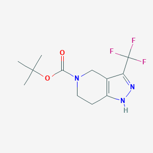 tert-butyl3-(trifluoromethyl)-1H,4H,5H,6H,7H-pyrazolo[4,3-c]pyridine-5-carboxylateͼƬ