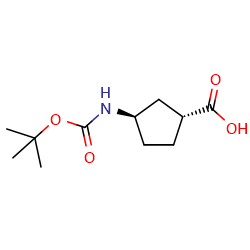 (1S,3S)-3-((Tert-Butoxycarbonyl)amino)cyclopentanecarboxylicacid图片