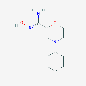 4-cyclohexyl-N'-hydroxymorpholine-2-carboximidamideͼƬ