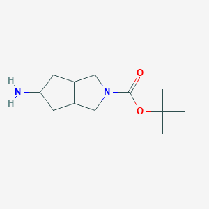 tert-butyl5-amino-3,3a,4,5,6,6a-hexahydro-1H-cyclopenta[c]pyrrole-2-carboxylateͼƬ